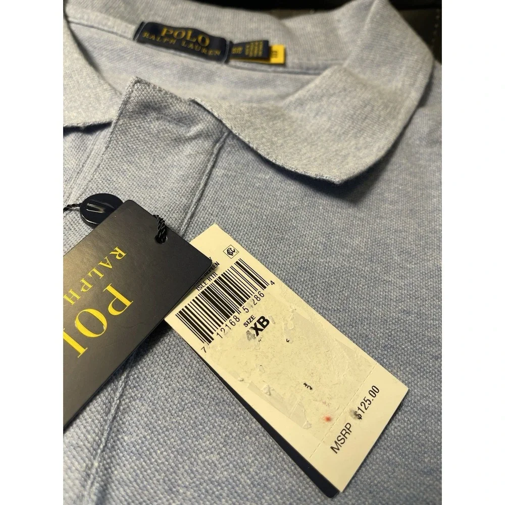 Ralph Lauren Polo Men's Big & Tall Size 4XL Soft Cotton Polo Shirt Blue New $125